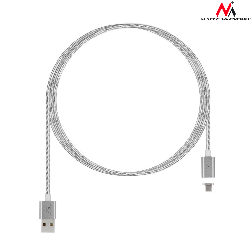 Câble Magnétique C USB Type Argent Maclean Energy MCE178