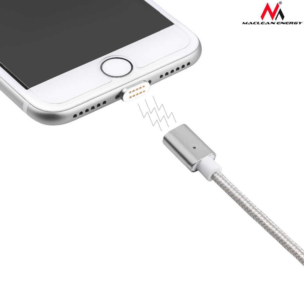 Câble Magnétique C USB Type Argent Maclean Energy MCE178