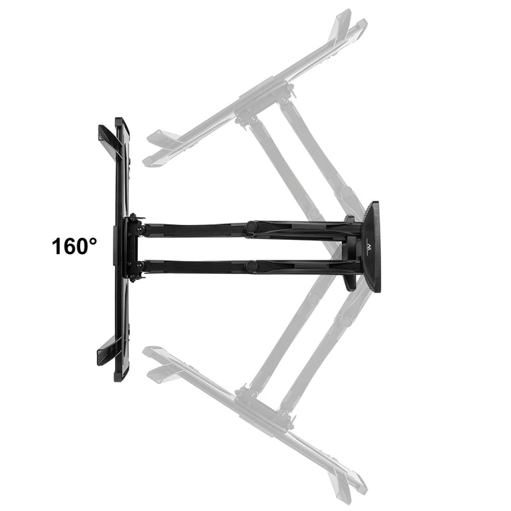 Support TV 26-55" jusqu'à 45kg VESA 400x400 noir Maclean MC-781