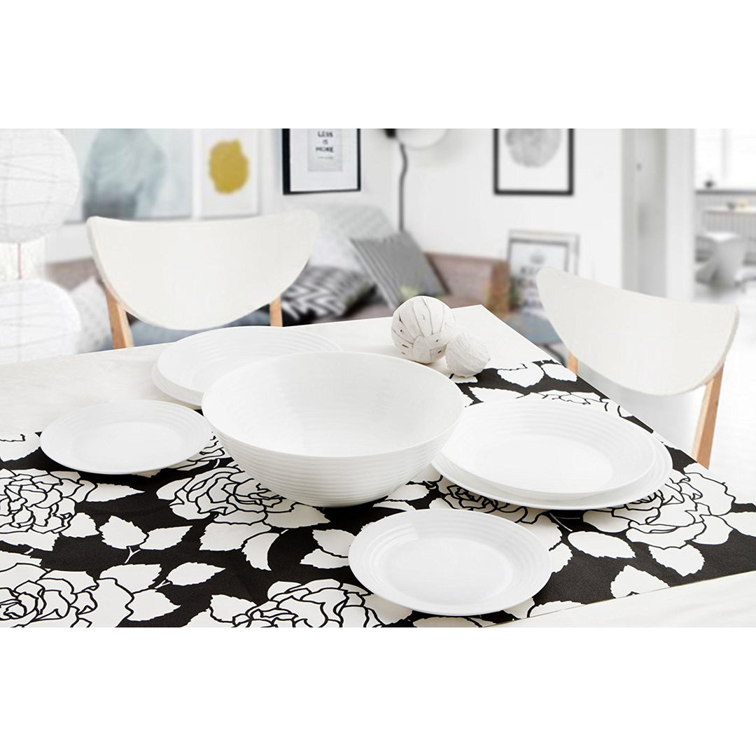 Set de vaisselle 19 éléments Luminarc Harena blanc