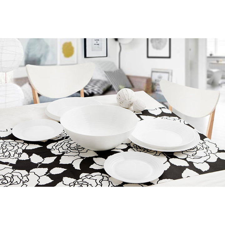 Set de vaisselle 19 éléments Luminarc Harena blanc