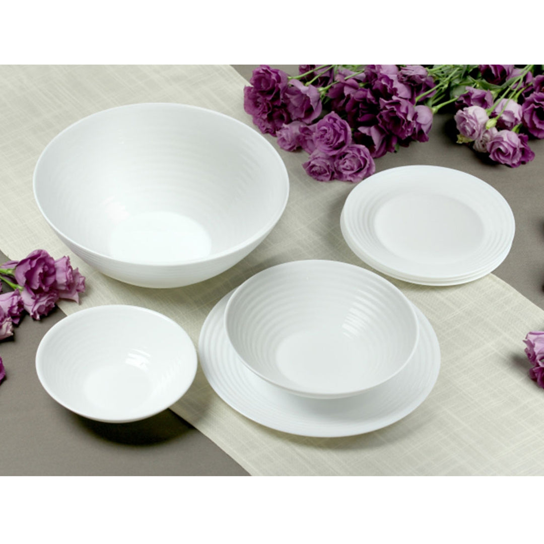 Set de vaisselle 19 éléments Luminarc Harena blanc
