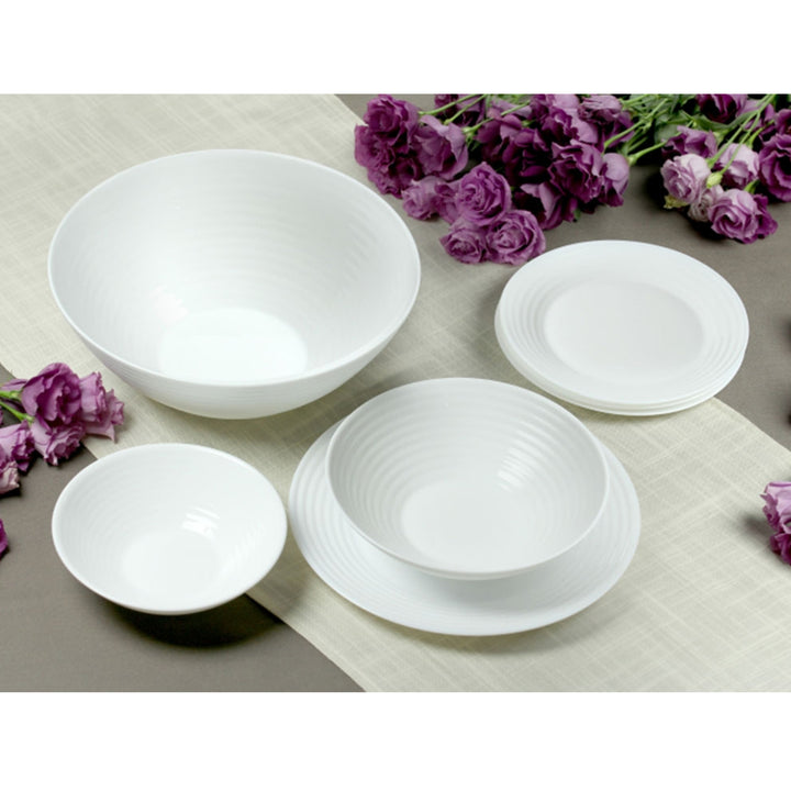 Set de vaisselle 19 éléments Luminarc Harena blanc