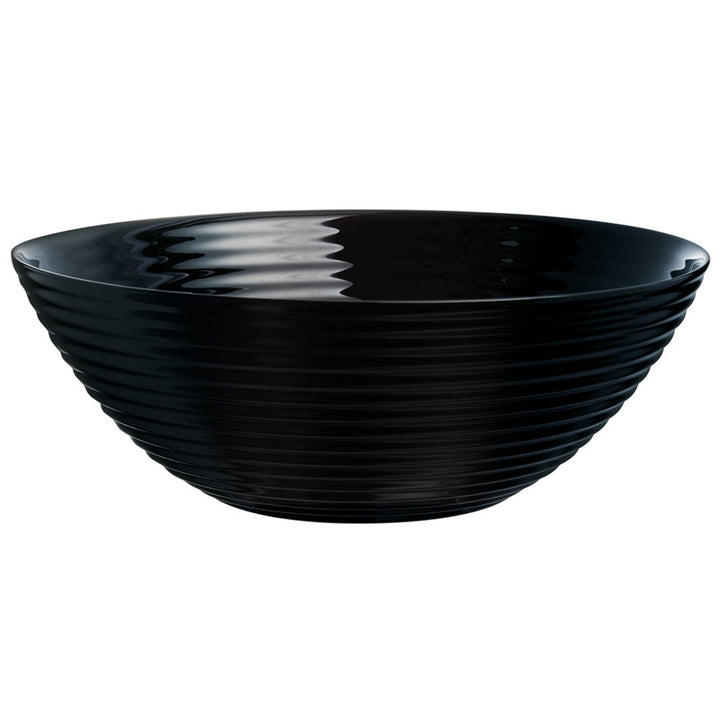 Ensemble d'assiettes 19el Luminarc Harena noir verre trempé