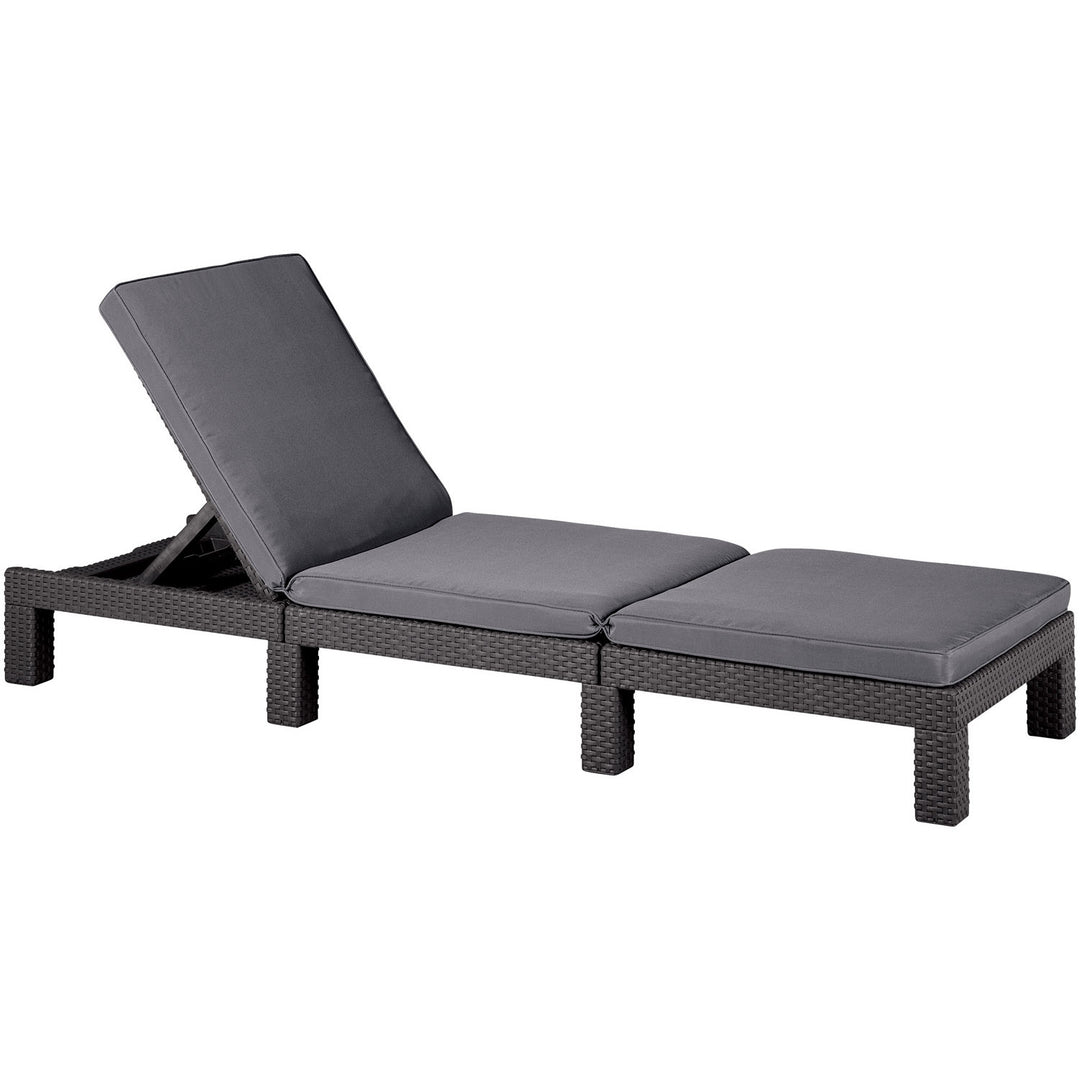 Chaise longue / Transat avec dossier réglable Daytona ALLIBERT Graphite