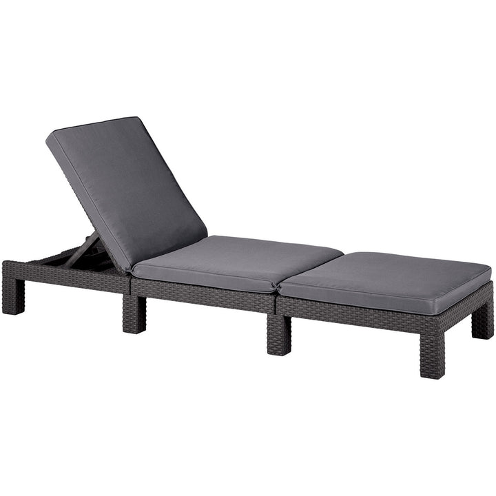 Chaise longue / Transat avec dossier réglable Daytona ALLIBERT Graphite