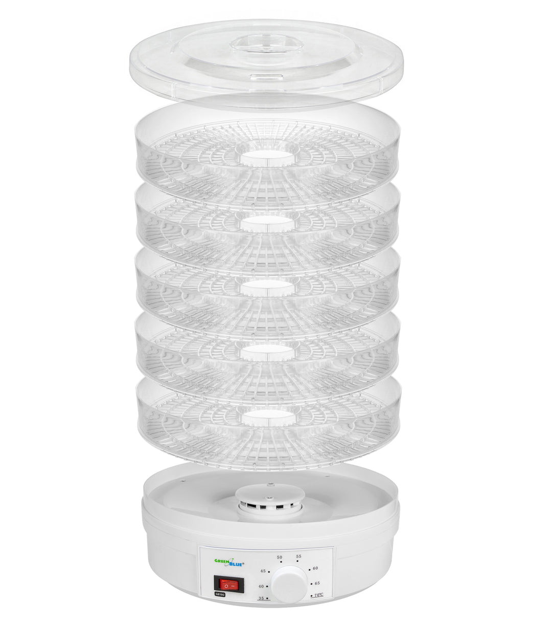 Déshydrateur alimentaire séchoir pour fruits, légumes et champignons GreenBlue GB190