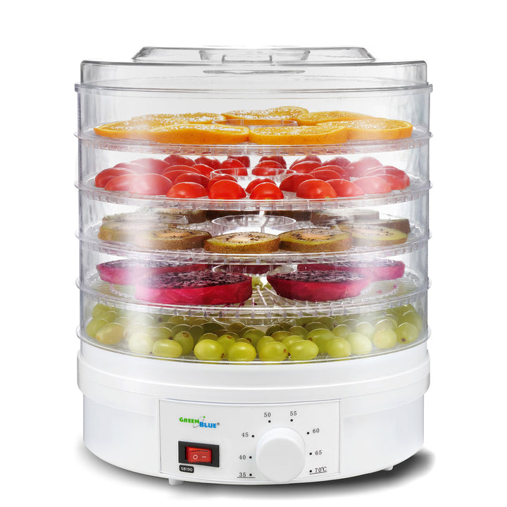 Déshydrateur alimentaire séchoir pour fruits, légumes et champignons GreenBlue GB190