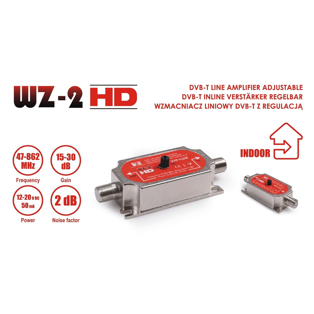 Amplificateur d'antenne linéaire réglable Red Eagle WZ-2