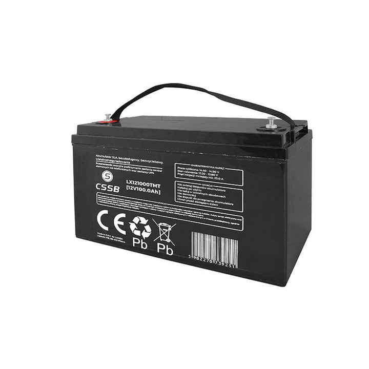 Batterie gel rechargeable 12V 100Ah sans entretien et sans fuite  LX121000 CSSB