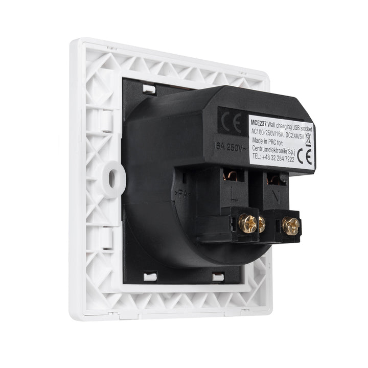 Prise de courant Schuko avec 2x USB 2.4A Maclean MCE237