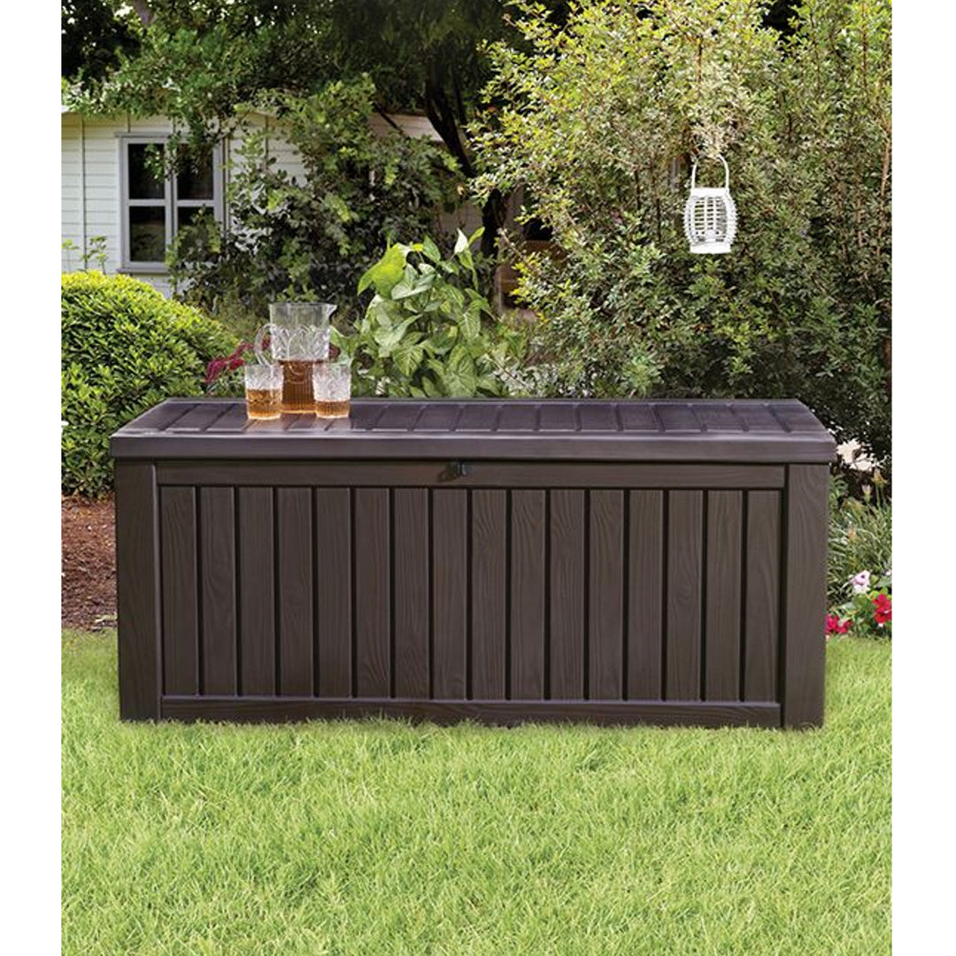 Coffre de rangement de jardin Keter Rockwood 570L marron