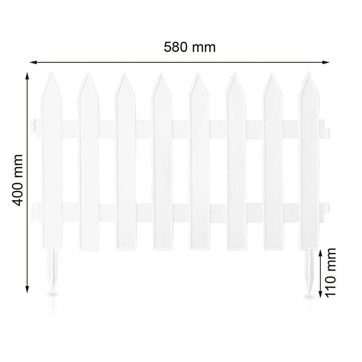 Petite Clôture de jardin Classic Garden IPŁSU2 S449 3,5m blanc