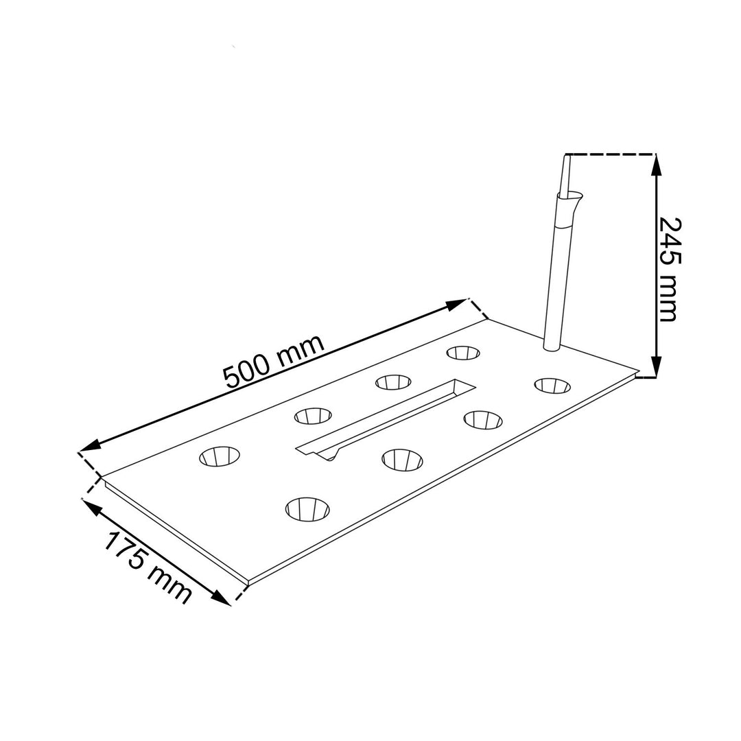 Pot de fleurs avec insert Prosperplast Rato DRTC500 440U umbra 17L