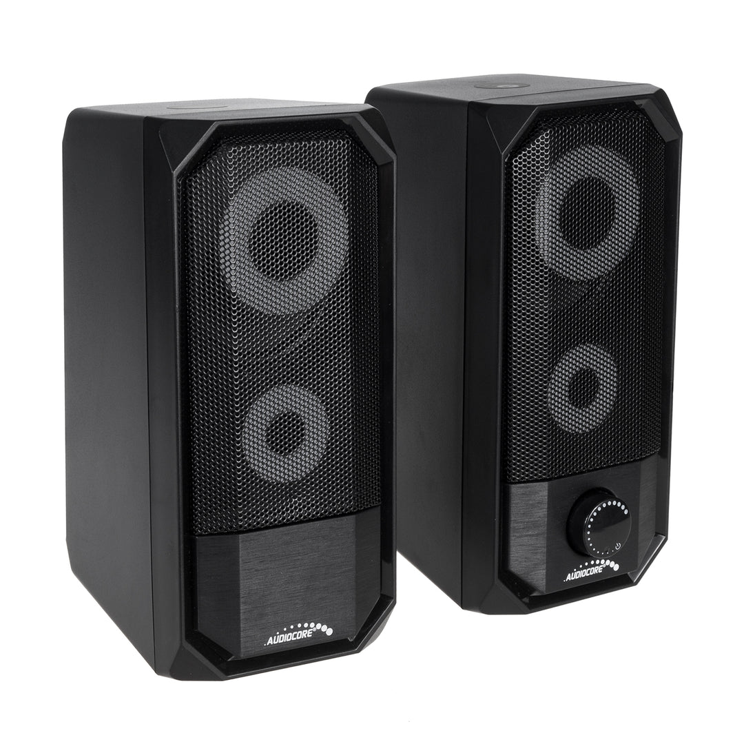 Haut-parleurs d'ordinateur portable 6W Audiocore AC845 noir Bluetooth 5.0 Commande tactile