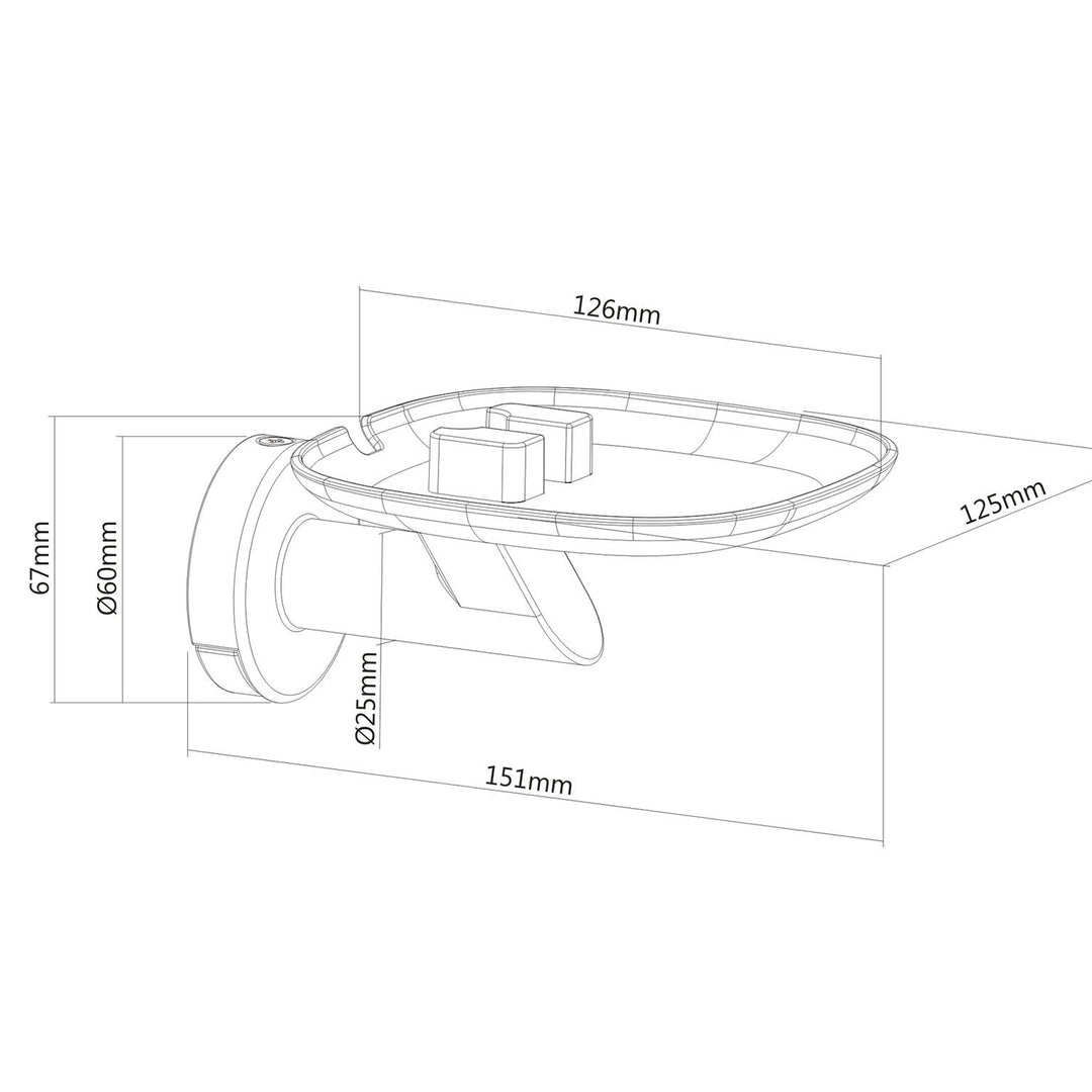 Support mural pour enceinte intelligente Sonos One, Sonos One SL, Sonos Play:1 Maclean MC-840