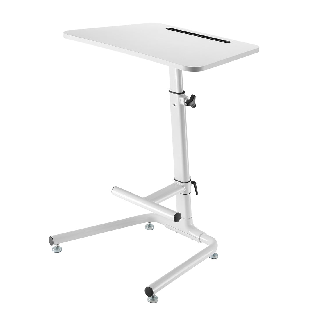 Bureau support d'ordinateur portable avec repose-pieds hauteur réglable 120cm Maclean MC-849