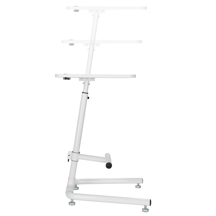 Bureau support d'ordinateur portable avec repose-pieds hauteur réglable 120cm Maclean MC-849