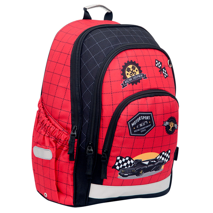 Hama Racer Sac à dos scolaire, dos profilé, réflecteurs