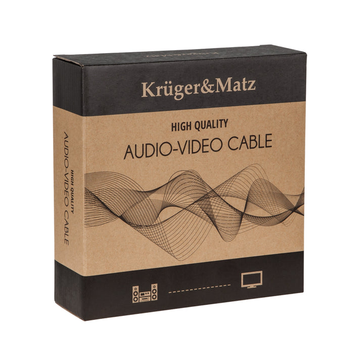 Kruger & Matz 3.0m câble haut-parleur (fiches bananes)