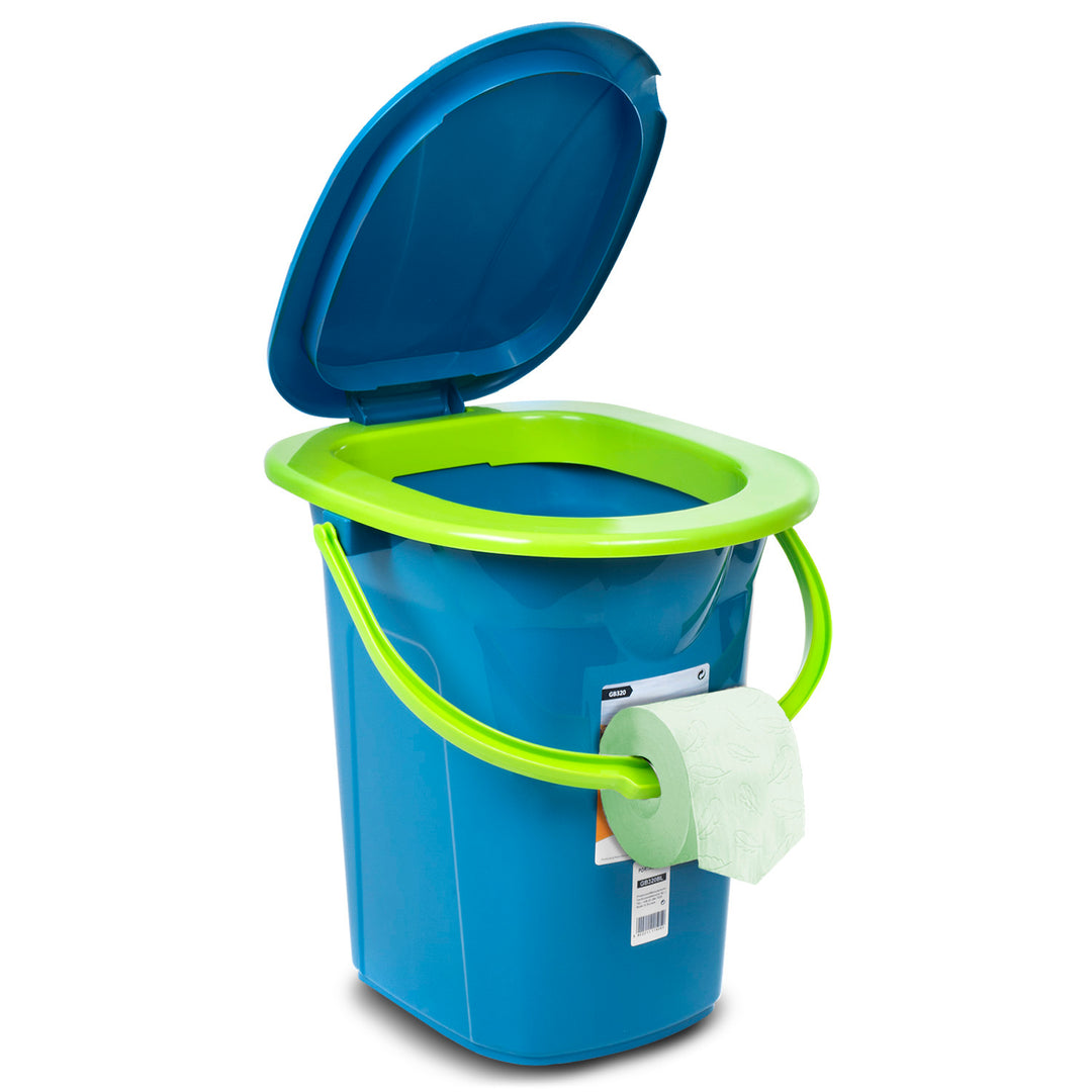 Toilette touristique camping portable GreenBlue GB320 Turquoise-Citron