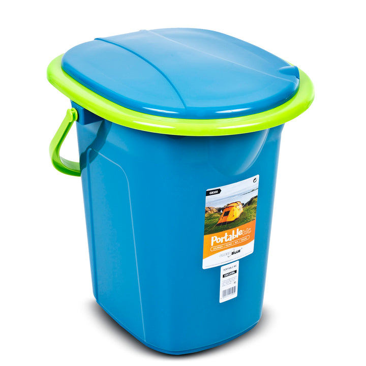 Toilette touristique camping portable GreenBlue GB320 Turquoise-Citron