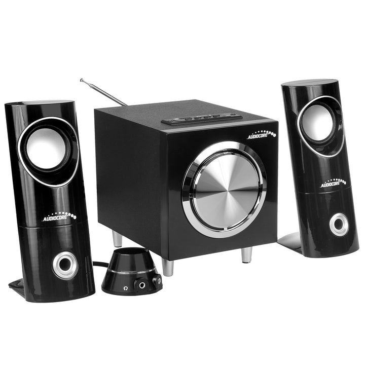 Ensemble de haut-parleur 15 W (RMS) Subwoofer Radio Bluetooth AUX SD USB