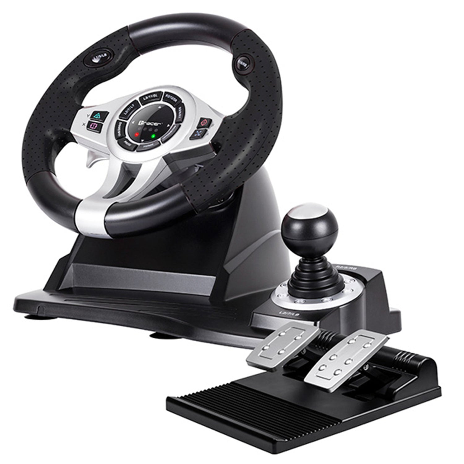 Volant + Pédales Tracer Avec Boîte De Vitesses Intégrée – PC, PS4, Xbox One, PS3