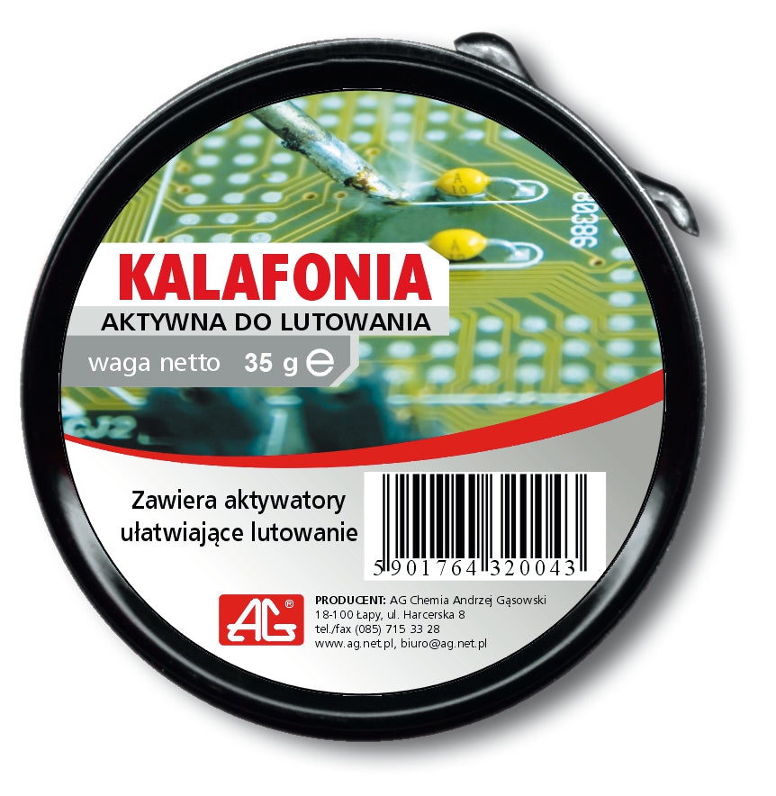 Colophane active avec activateurs pour faciliter la soudure 35/40g