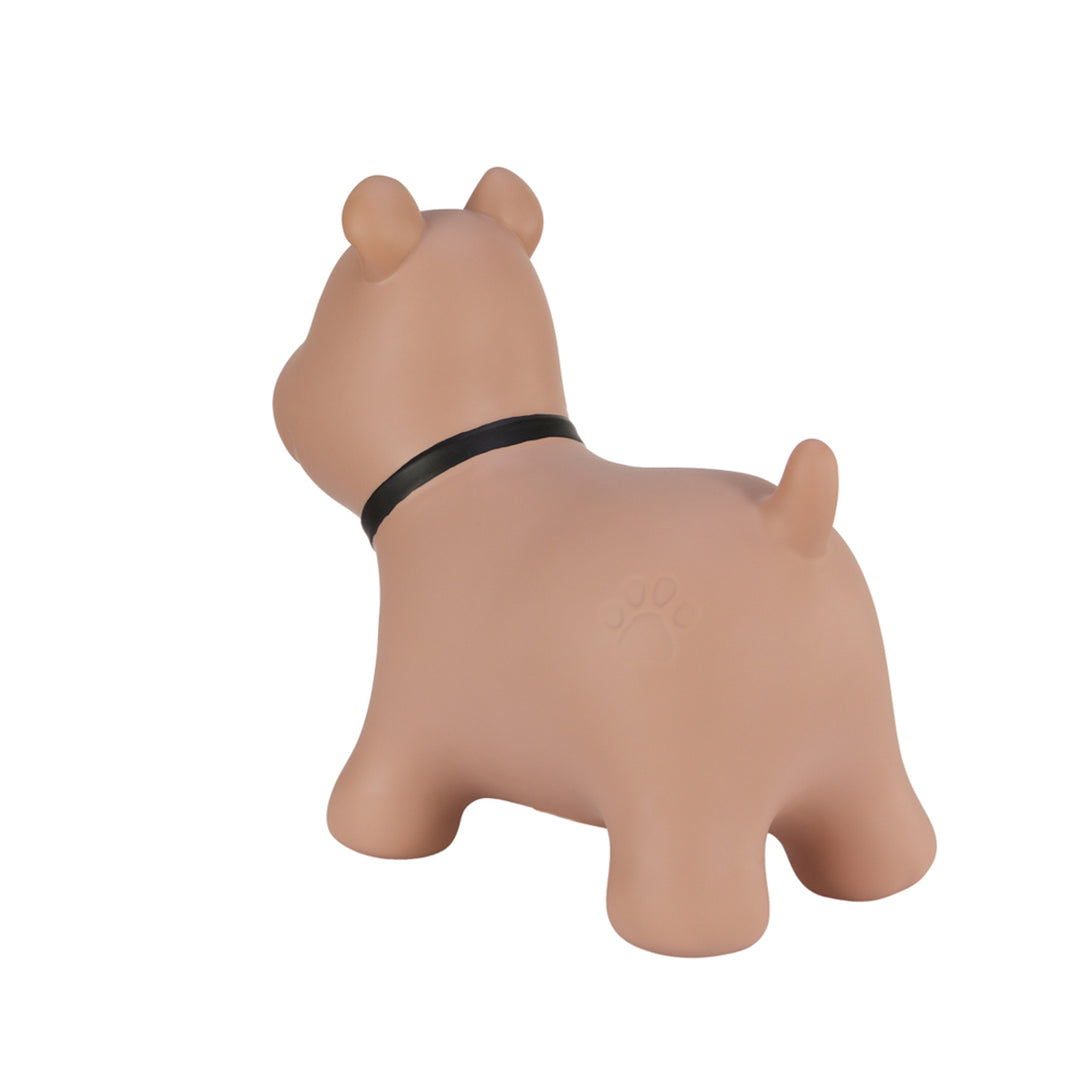 Tootiny Chien Gonflable Jouet à sauter en caoutchouc de Haute qualité Pompe comprise Marron