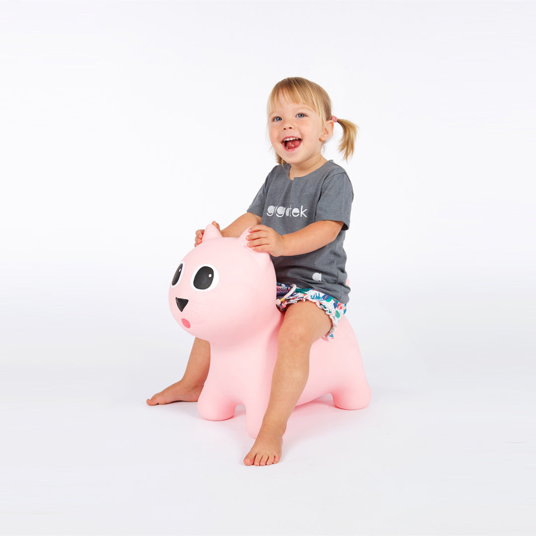 Pink Tootina kitty - jouet gonflable de saut pour les enfants