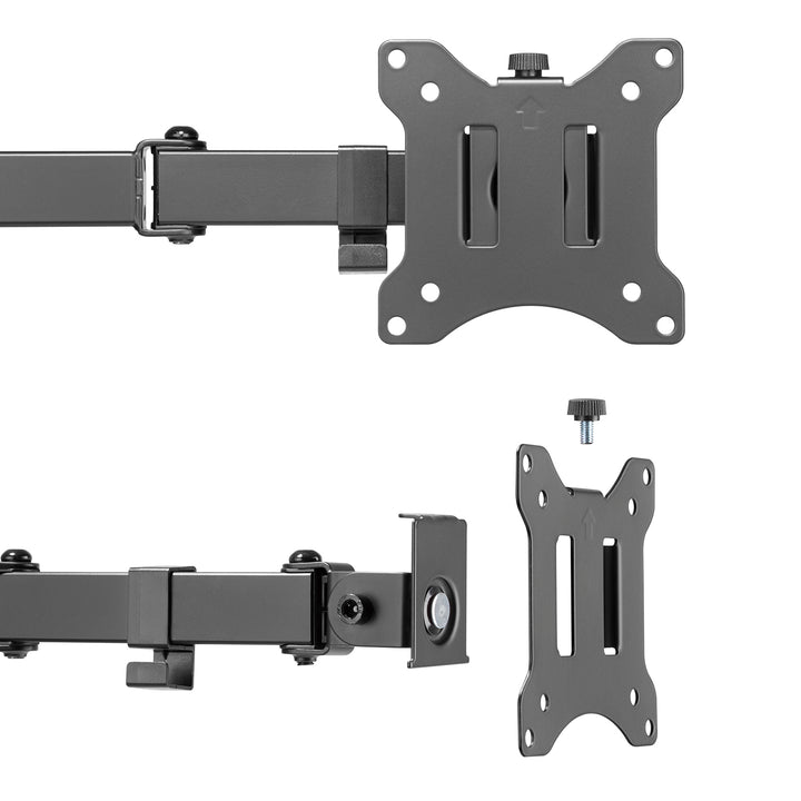 Support de bureau pour 2 moniteurs LCD Maclean MC-884 17-32 " 2x8kg (max 16kg) vesa 75x75 et 100x100