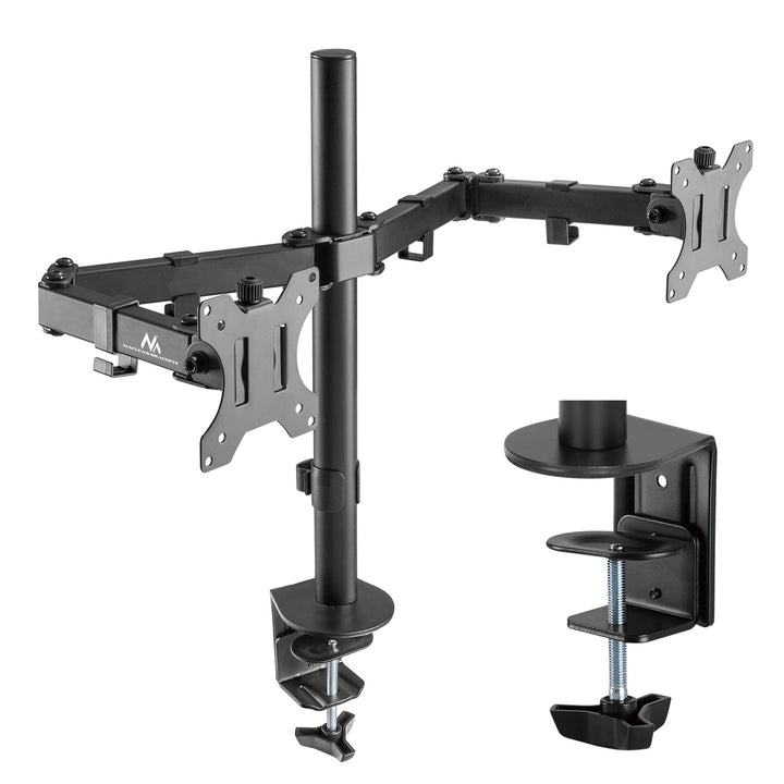 Support de bureau pour 2 moniteurs LCD Maclean MC-884 17-32 " 2x8kg (max 16kg) vesa 75x75 et 100x100