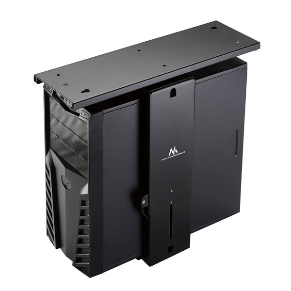 Support de boîtier d'ordinate montage vertical sous bureau max. 10kg Maclean MC-885 B