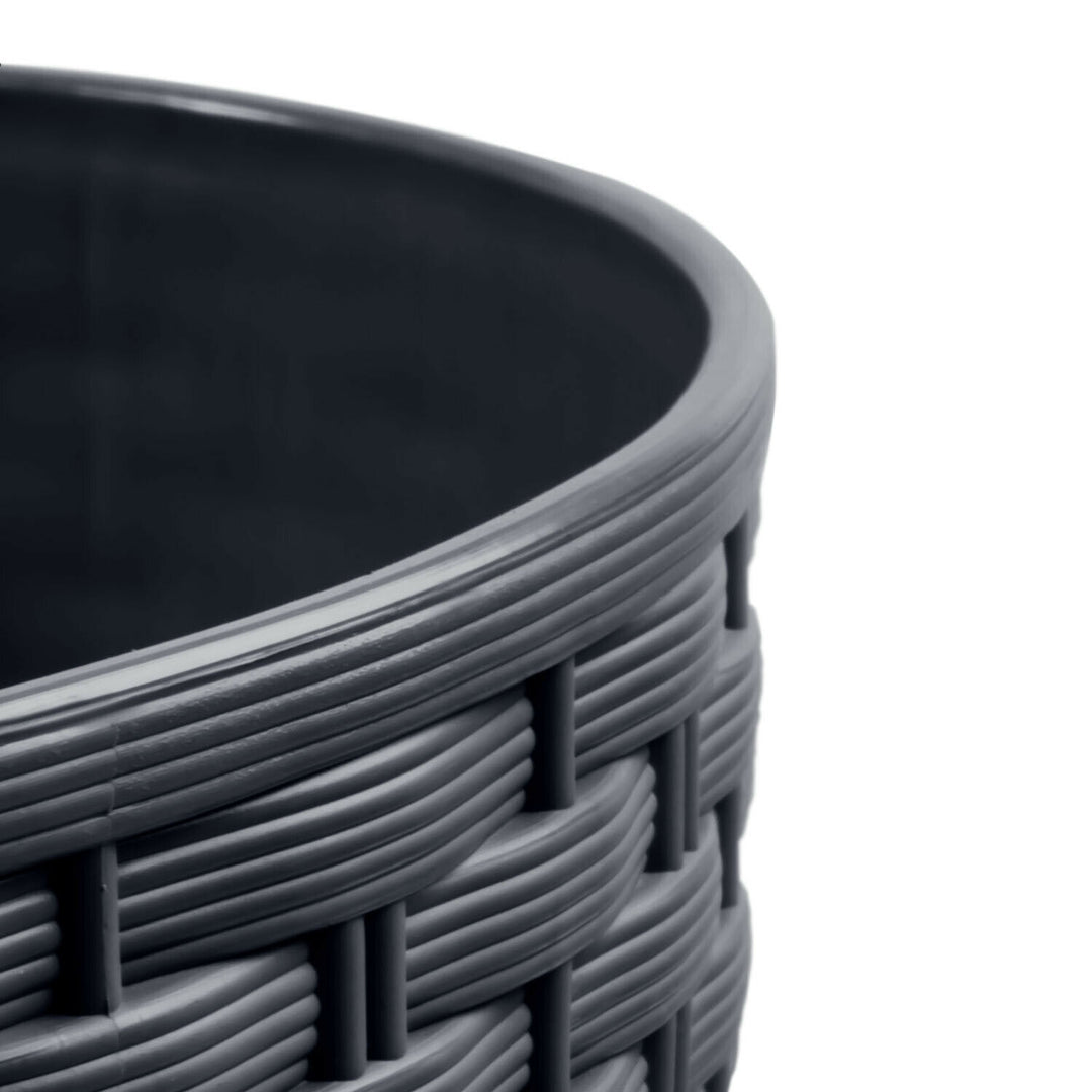 Pot de fleurs avec insert Prosperplast Rato Round DRTUS400L-S433 - anthracite