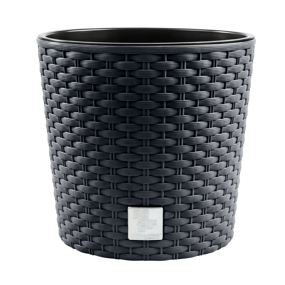 Pot de fleurs avec insert Prosperplast Rato Round DRTUS400L-S433 - anthracite