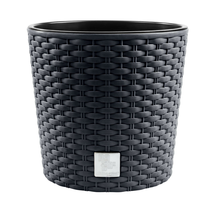 Pot de fleurs avec insert Prosperplast Rato Round DRTUS400L-S433 - anthracite