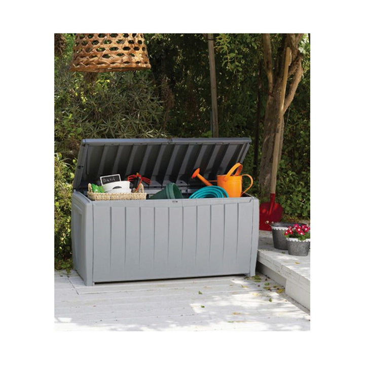 Coffre de jardin 340L Gris et anthracite Keter Novel