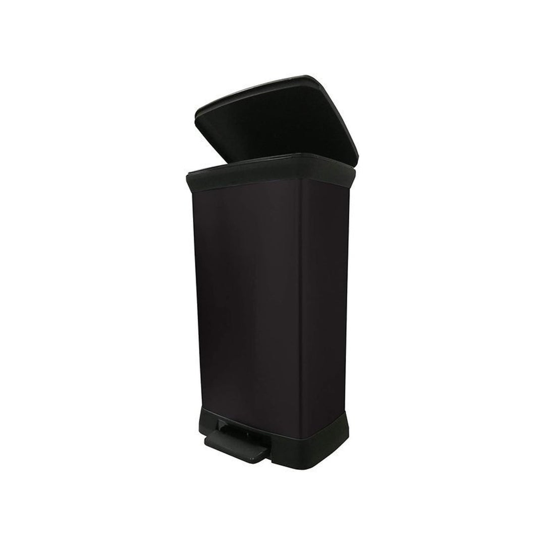 Poubelle métallique à pédale CURVER DECO BIN 50L  noir