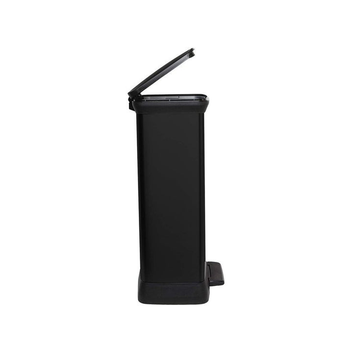 Poubelle métallique à pédale CURVER DECO BIN 50L  noir