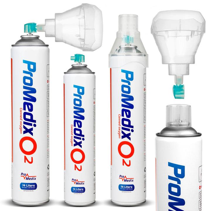 Inhalateur d'oxygène portable pour oxygénothérapie 99,4% Promedix 12L PR-994