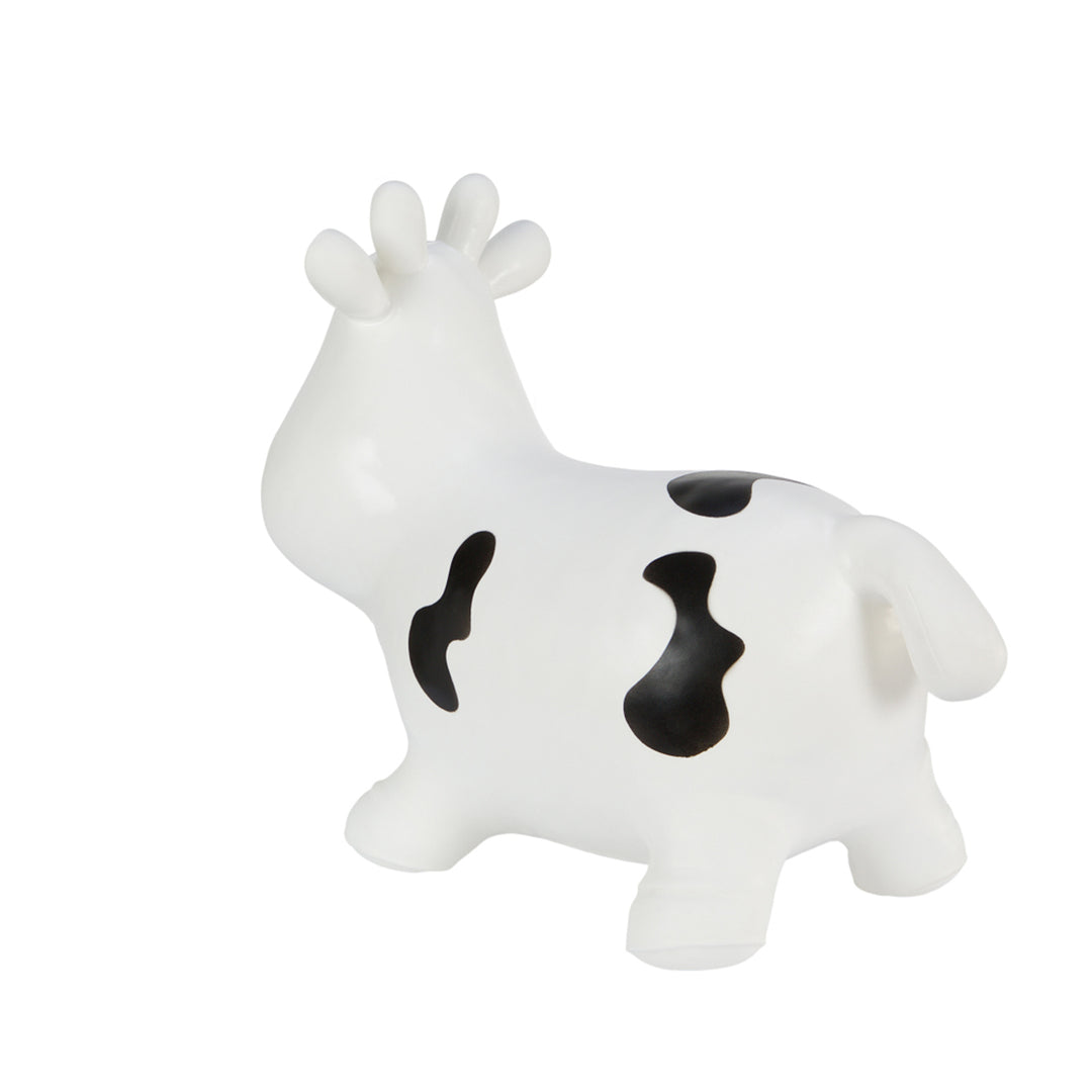 Hoppimals Tootiny Vache Jouet Gonflable à sauter en caoutchouc de Haute qualité Pompe comprise Blanc