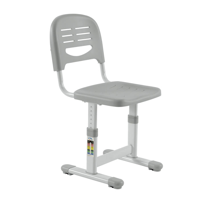 Bureau ergonomique pour enfants avec chaise et tiroir Table d'école pour enfants jusqu'à 75kg Bureau d'écolier réglable en hauteur et inclinable