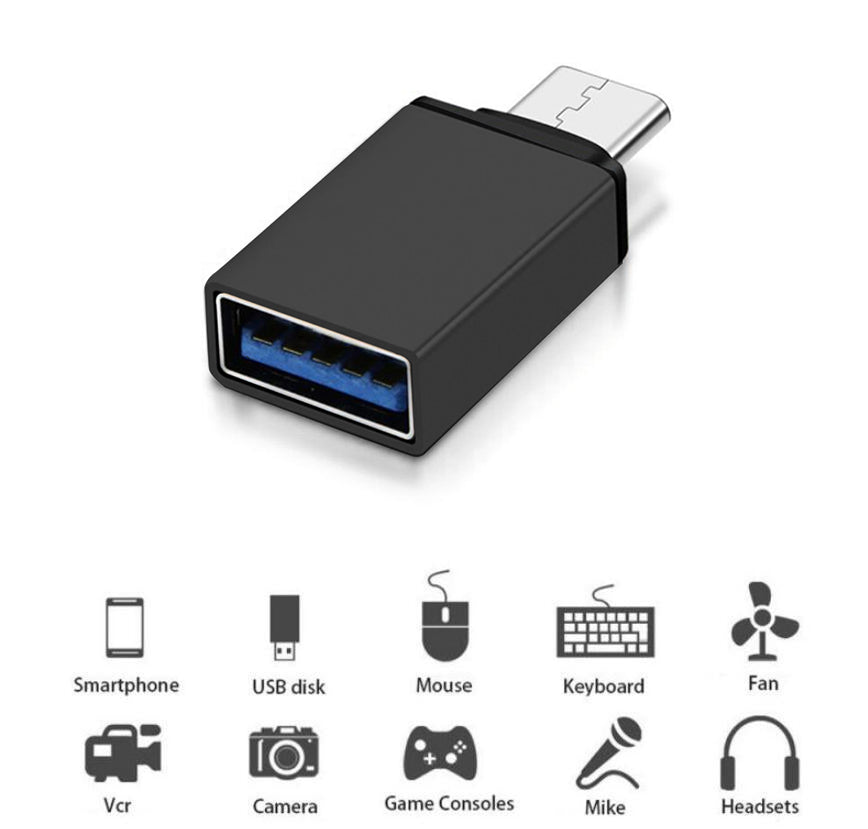 Adaptateur Convertisseur USB A vers USB Type-C OTG MCE470