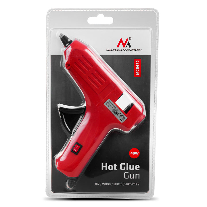 Pistolet à colle thermofusible Maclean, 40W, 2x colle incluse, MCE432