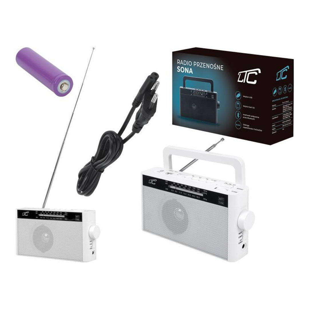 Radio portable Bluetooth LTC Retro Sona AUX microSD USB