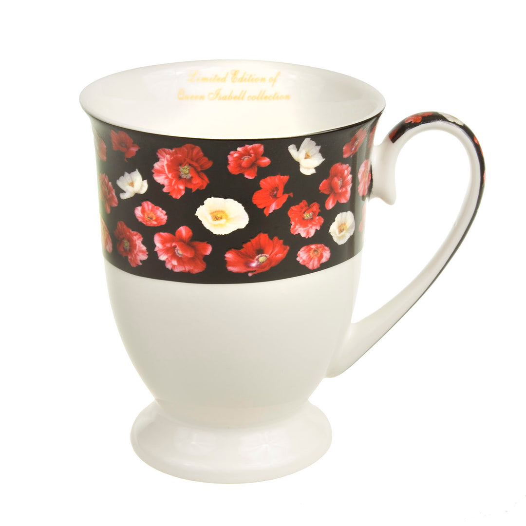 Service Tasses à café Cadeau de mariage Coquelicot