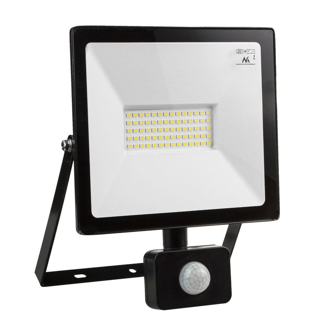 Projecteur LED avec détecteur de mouvement Maclean slim 50W 4000lm blanc chaud (3000K) IP44 MCE650 WW PIR