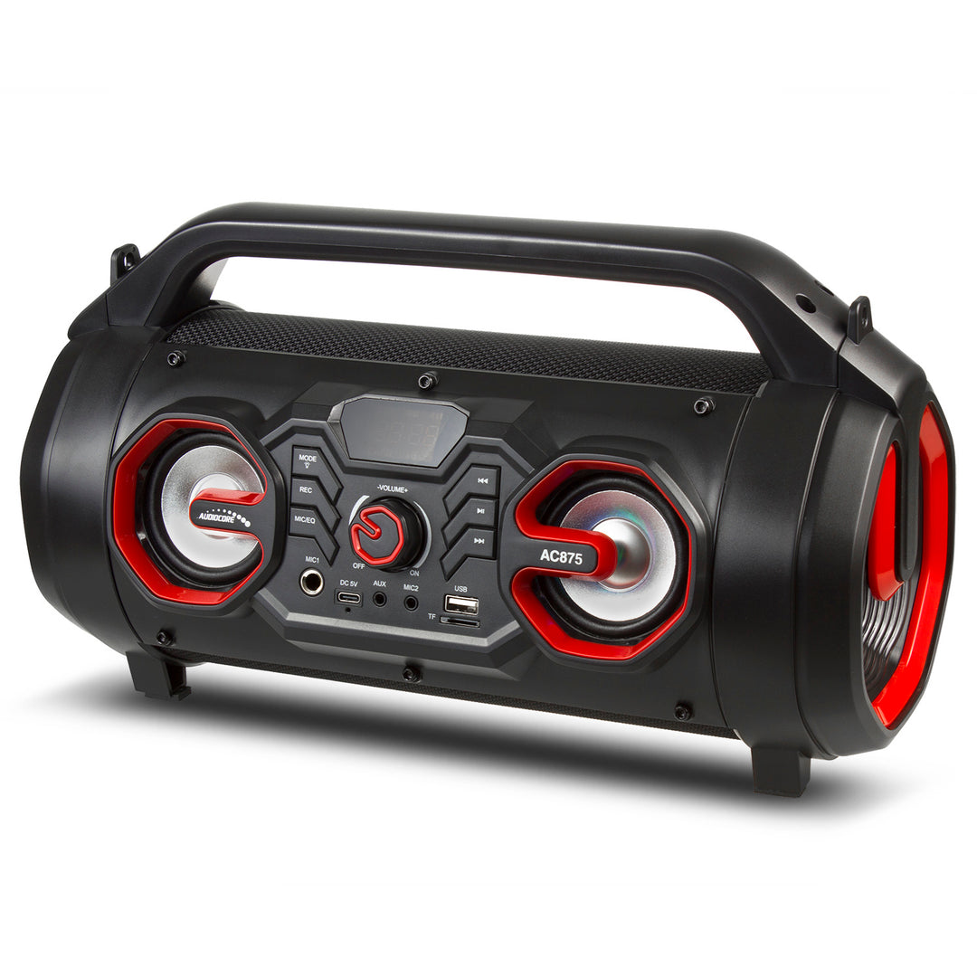 Haut-parleur portable Audiocore bazooka, bluetooth 5.0, radio FM, micro carte, SDIPX4, 2000mAh, AC875