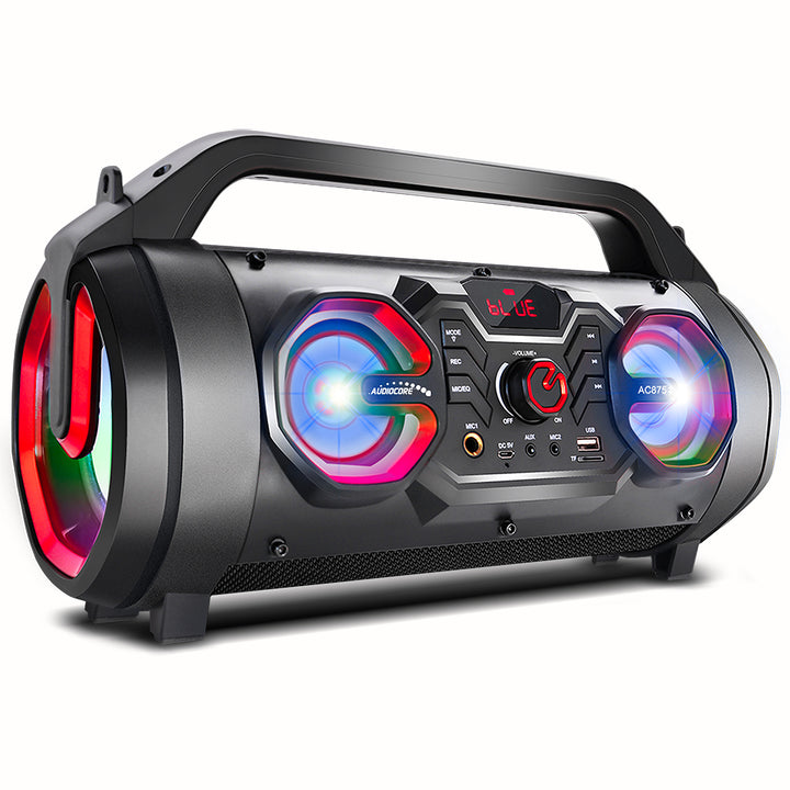 Haut-parleur portable Audiocore bazooka, bluetooth 5.0, radio FM, micro carte, SDIPX4, 2000mAh, AC875